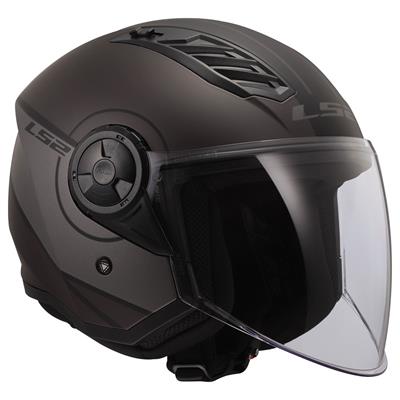 LS2 AIRFLOW 2 COVER MAT SİYAH-GRİ KASK