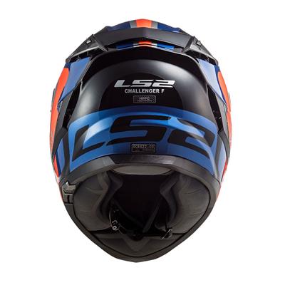 LS2 CHALLENGER GALACTIC MAVİ-TURUNCU KASK