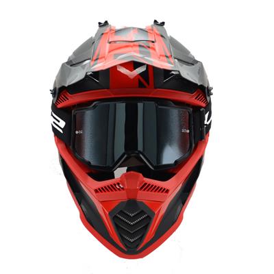 LS2 CHARGER GOGGLES MOTOKROS GÖZLÜK (IRIDIUM CAMLI) SİYAH