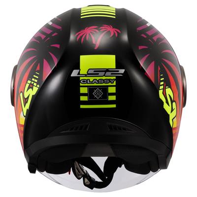 LS2 CLASSY PALM SİYAH KASK