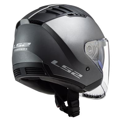 LS2 COPTER 2 MAT TITANIUM KASK