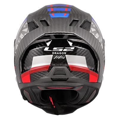 LS2 DRAGON KARBON TRAX MAVİ KASK