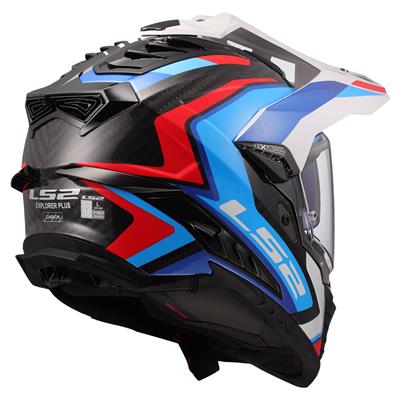 LS2 EXPLORER C KARBON FRONTIER II BEYAZ-MAVİ KASK