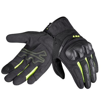 LS2 KUBRA ELDİVEN SİYAH-ANTRASIT-NEON SARI