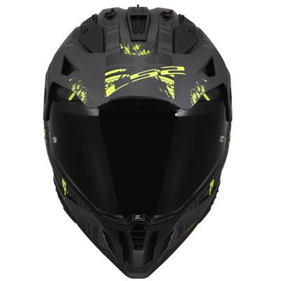 LS2 PIONEER 2 CRAZY MAT SİYAH-GRİ-NEON SARI KASK