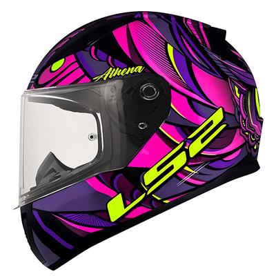 LS2 RAPID 2 ATHENA SİYAH-MOR KASK