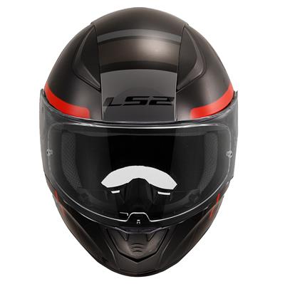 LS2 RAPID 2 CHOS SİYAH-KIRMIZI KASK