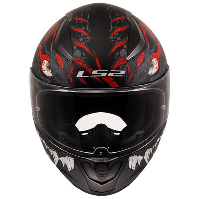 LS2 RAPID 2 KAIJU MAT SİYAH-KIRMIZI-BEYAZ KASK
