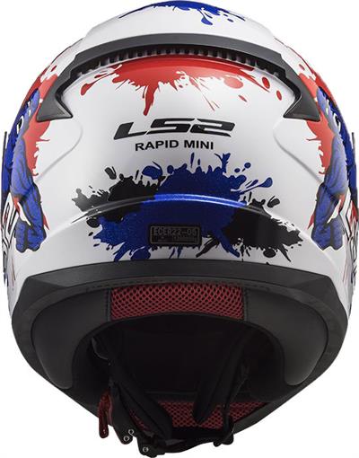 LS2 RAPID MINI MONSTER BEYAZ-MAVİ ÇOCUK KASK