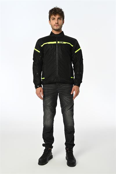 LS2 RIVA MONT SİYAH-NEON SARI