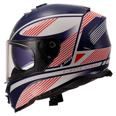 LS2 STORM 2 DODGER BEYAZ-NAVY MAVİ KASK