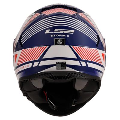 LS2 STORM 2 DODGER BEYAZ-NAVY MAVİ KASK
