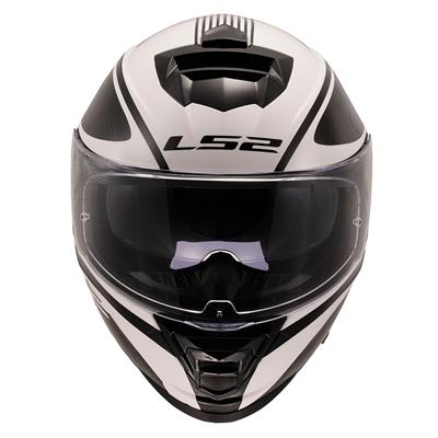 LS2 STORM 2 DODGER MAT SİYAH-BEYAZ KASK