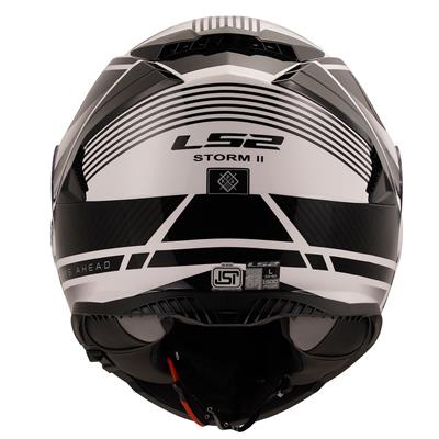 LS2 STORM 2 DODGER MAT SİYAH-BEYAZ KASK