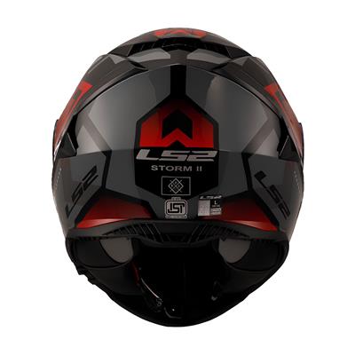 LS2 STORM 2 KRONOS KIRMIZI-GRİ KASK