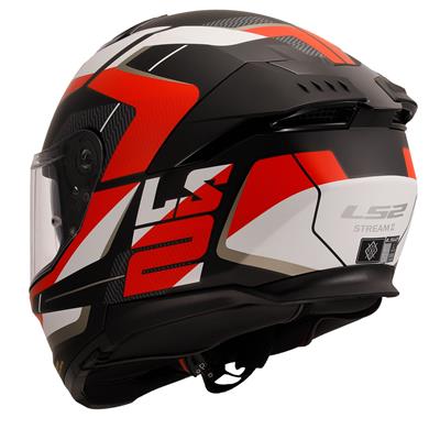 LS2 STREAM 2 ROAD MAT SİYAH-KIRMIZI-BEYAZ-GRİ KASK