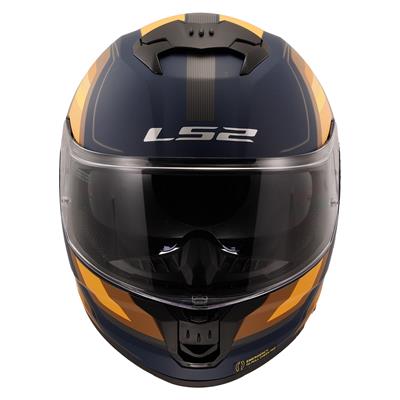 LS2 STREAM 2 VINTAGE MAT NAVY MAVİ-TURUNCU-KAHVERENGİ KASK