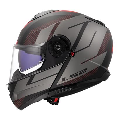 LS2 STROBE 2 CODE MAT SİYAH-GRİ KASK