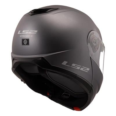 LS2 STROBE 2 MAT TITANIUM KASK
