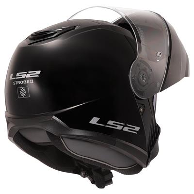 LS2 STROBE 2 SİYAH KASK