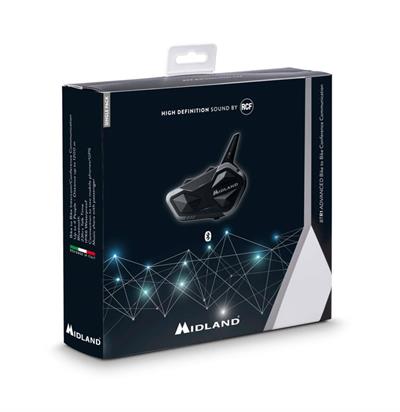 MIDLAND BTR1 ADVANCED SINGLE BLUETOOTH INTERCOM (TEK)