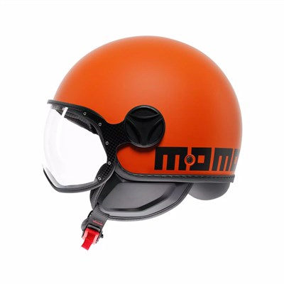 MOMO KASK/ FGTR CLASSIC MAT ORANGE/BLACK