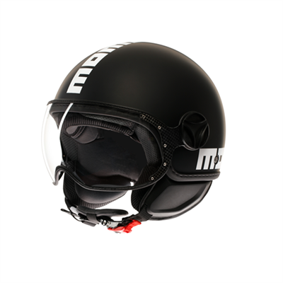 MOMO KASK/ FGTR CLASSIC MONO MATT BLACK/WHİTE