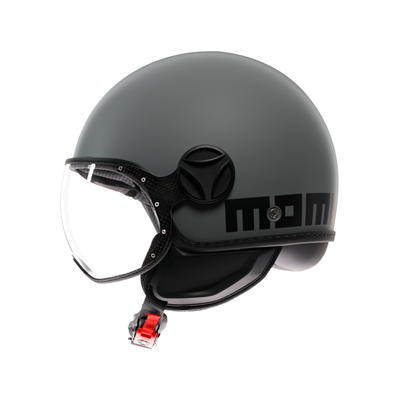 MOMO KASK/ FGTR CLASSIC MONO MATT GREY/BLACK
