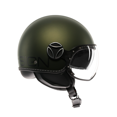 MOMO KASK/FGTR EVO MOMO MONO MATT GREEN BLACK