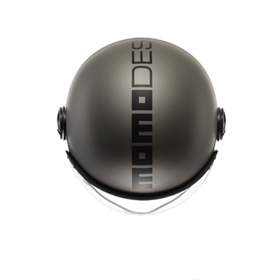 MOMO KASK/FGTR EVO MOMO MONO MATT TIT.FROST BLK