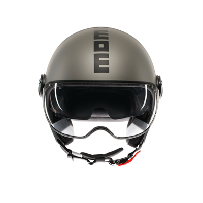 MOMO KASK/FGTR EVO MOMO MONO MATT TIT.FROST BLK