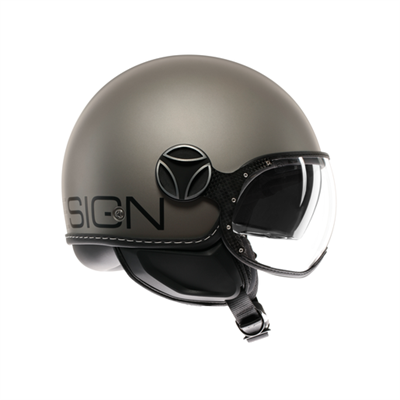 MOMO KASK/FGTR EVO MOMO MONO MATT TIT.FROST BLK