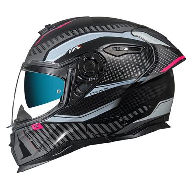 NEXX SX.100R SKIDDER MAT SİYAH-PEMBE KASK