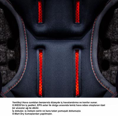 NEXX X.WED 3 TRAILMANIA MAT GRİ-TURUNCU KASK