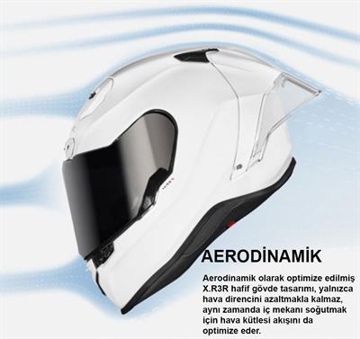NEXX X.R3R PRECISION MAT SİYAH-KIRMIZI KASK