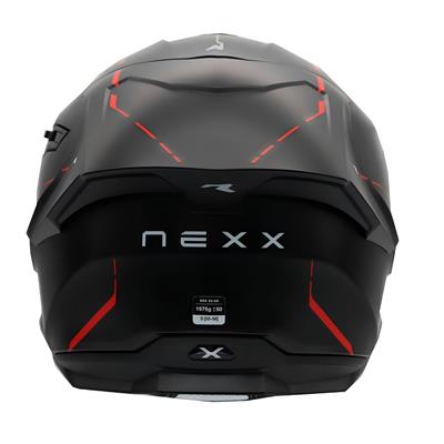 NEXX Y.100R REACT MAT SİYAH-KIRMIZI KASK