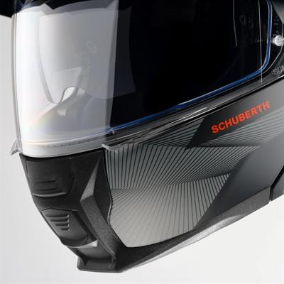 SCHUBERTH E2 DEFENDER RED ÇENE AÇILIR SİPERLİKLİ MOTOSİKLET KASKI