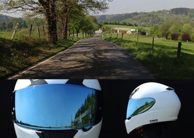 SHOEI CW-1PN KASK CAMI SPECTRA MAVİ (X-SPIRIT II-XR-1100-QWEST)