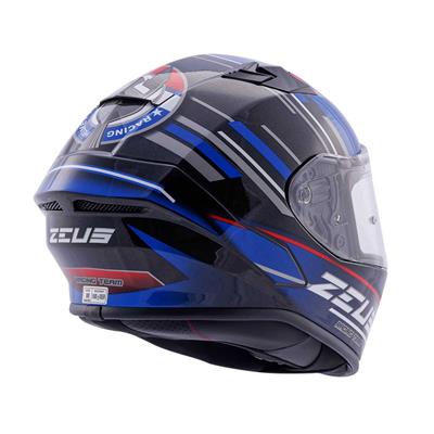 ZEUS KASK/ZS-826 PEARL BLACK BK15 BLUE