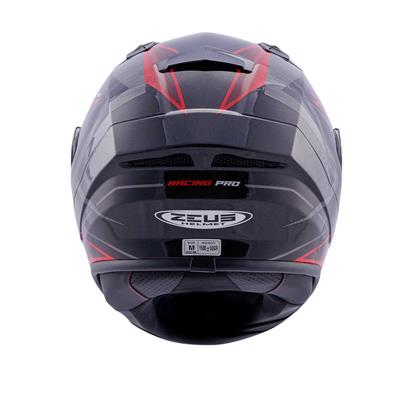 ZEUS KASK/ZS-826 PEARL BLACK BK3 RED