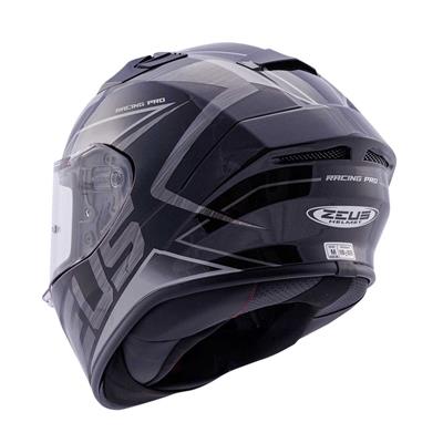 ZEUS KASK/ZS-826 PEARL BLACK BK3 SILVER