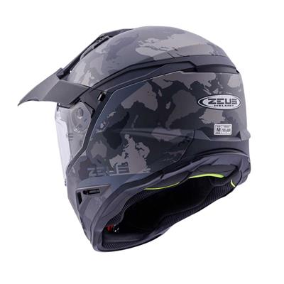 ZEUS KASK/ZS-913 BF6 MATT BLACK GREY BLACK SILVER