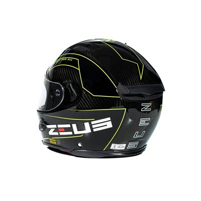 Zeus ZS-1800B Gloss Carbon AM8 Fluo Yellow Kapalı Kask