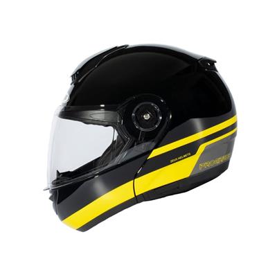 Zeus ZS-3050 BE6 Black Yellow Çene Açılır Kask