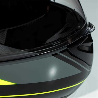 Zeus ZS-3050 BE7 Grey Fluo Yellow Çene Açılır Kask