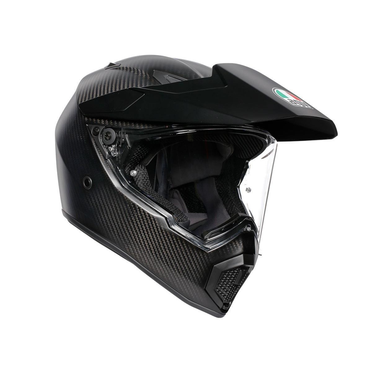 Agv AX9 Solid Matt Carbon Kapalı Kask