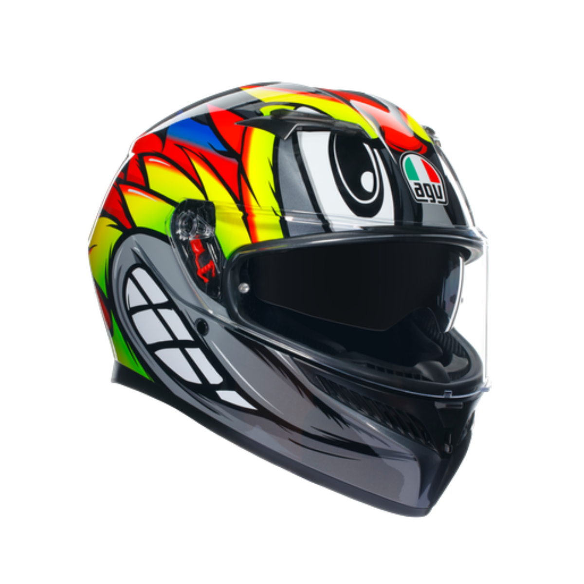 Agv K3 Birdy 2.0 Grey Yellow Red Kapalı Kask