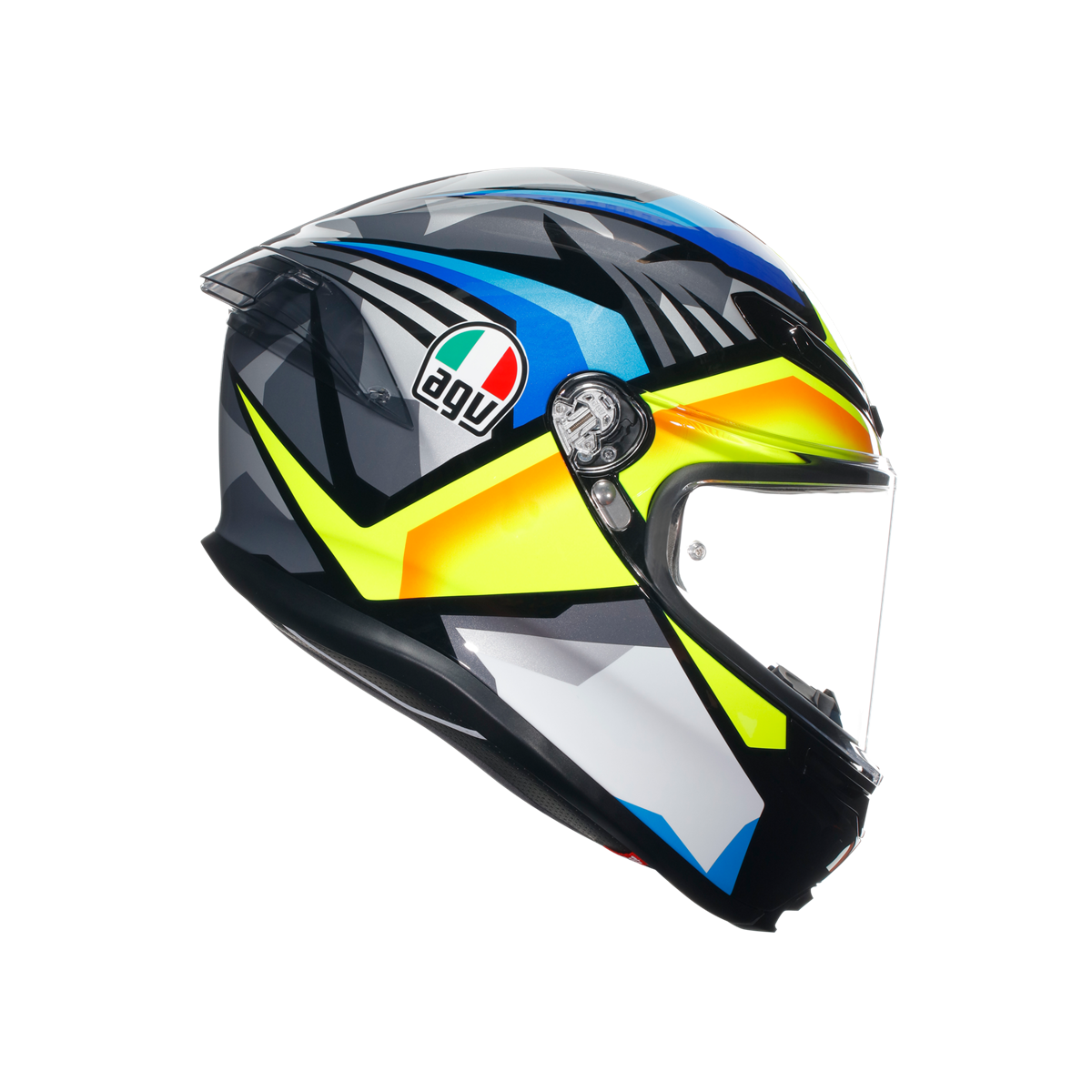 Agv K6 S Joan Black Blue Yellow Kapalı Kask