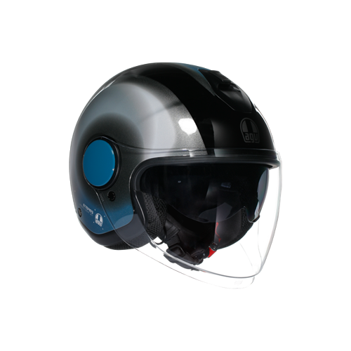 AGV KASK/ ETERES LEVANTO BLACK SILVER BLUE
