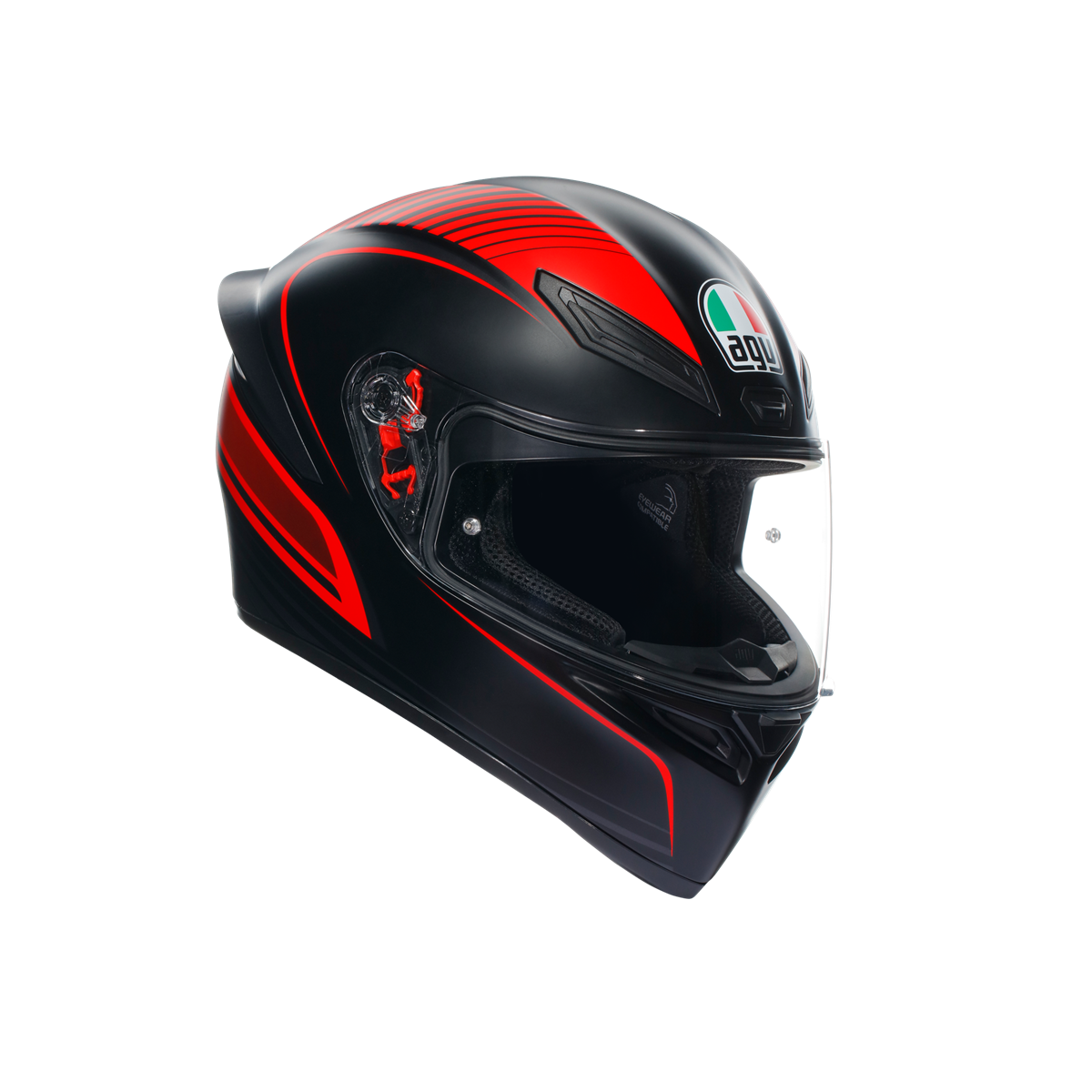 AGV KASK/K1 S WARMUP MATT BLACK RED